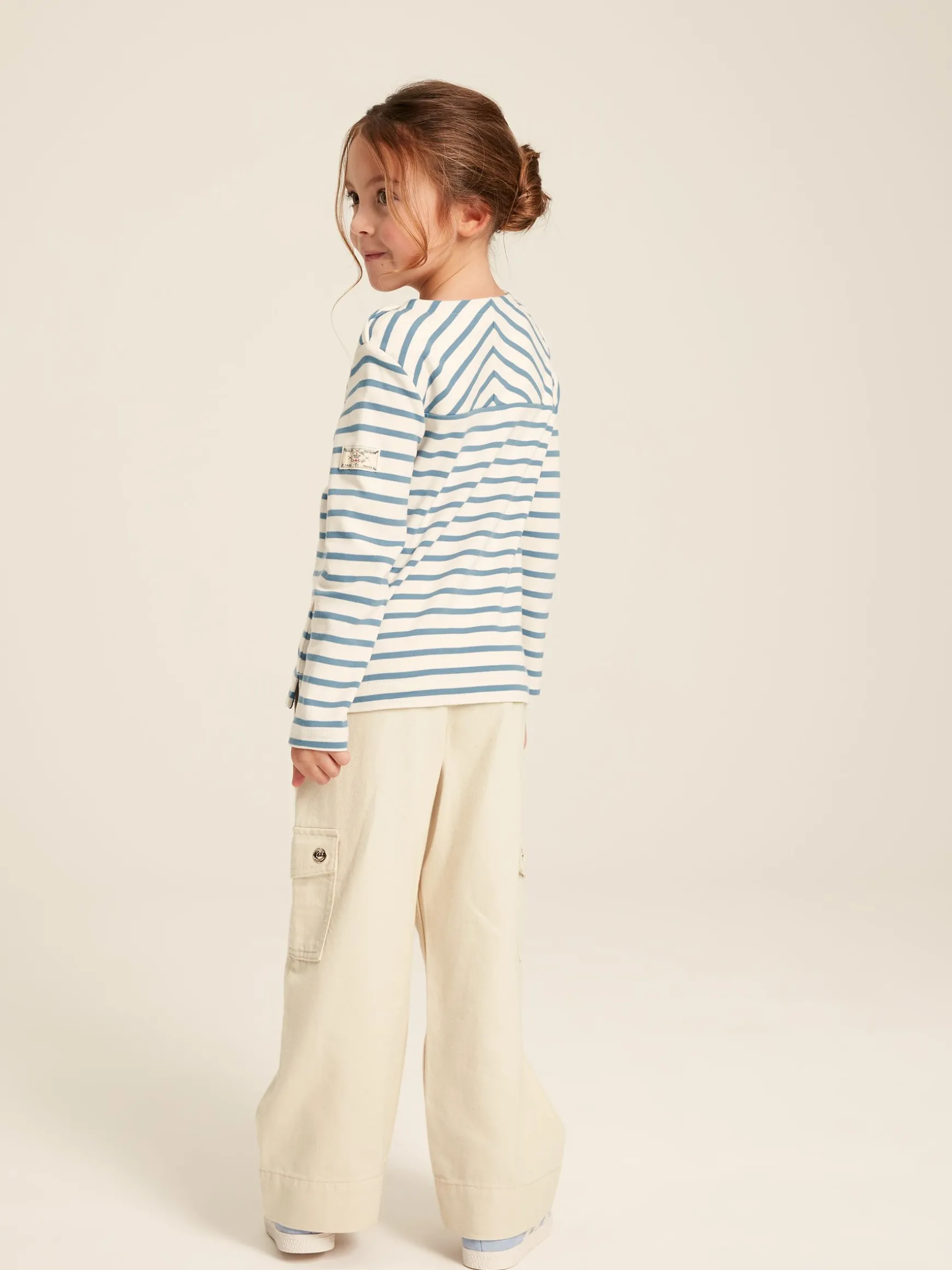 Georgia Beige Cargo Wide Leg Trousers