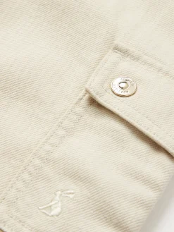 Georgia Beige Cargo Wide Leg Trousers