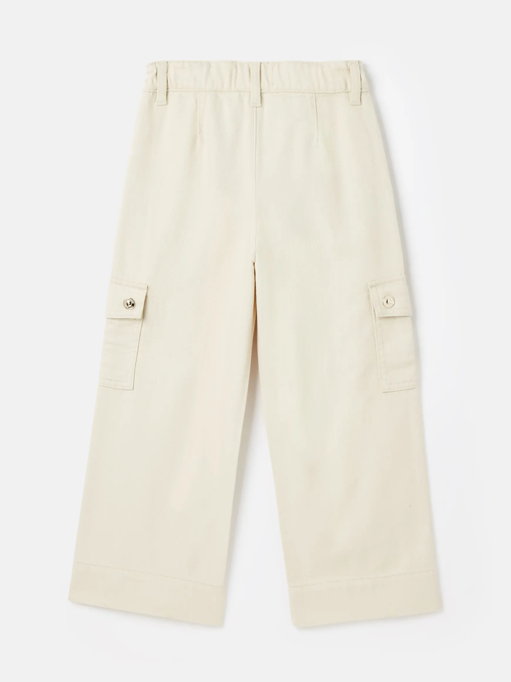 Georgia Beige Cargo Wide Leg Trousers