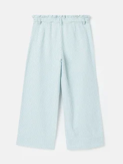 Georgia Blue Striped Wide Leg Trousers