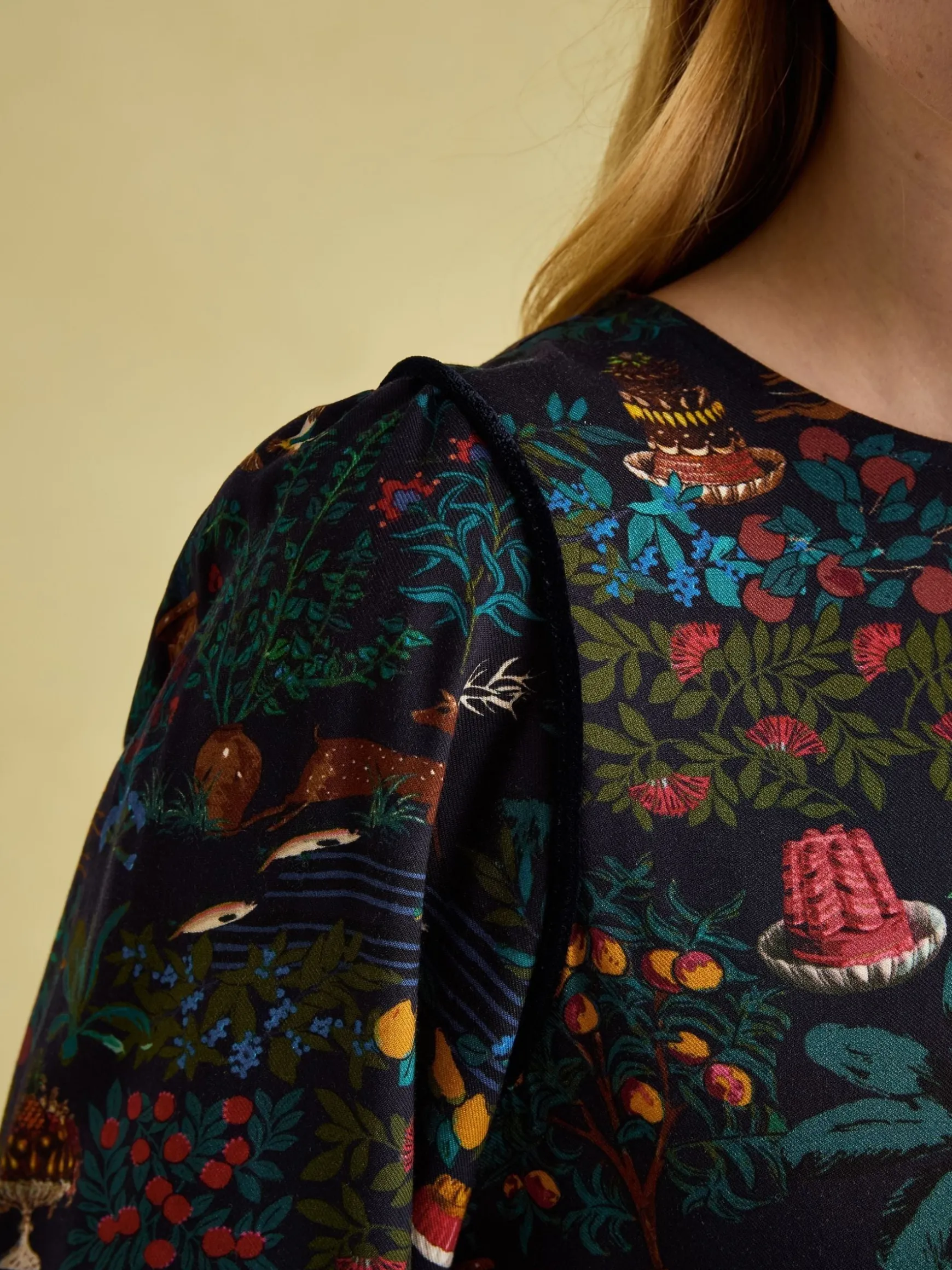 Georgina Navy Elasticated Waist Maxi Dress