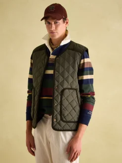 Gibson Green Quilted Lightweight Gilet