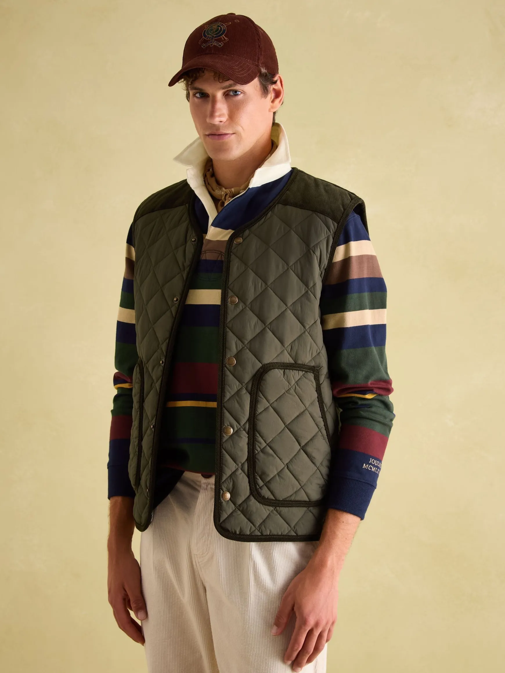 Gibson Green Quilted Lightweight Gilet