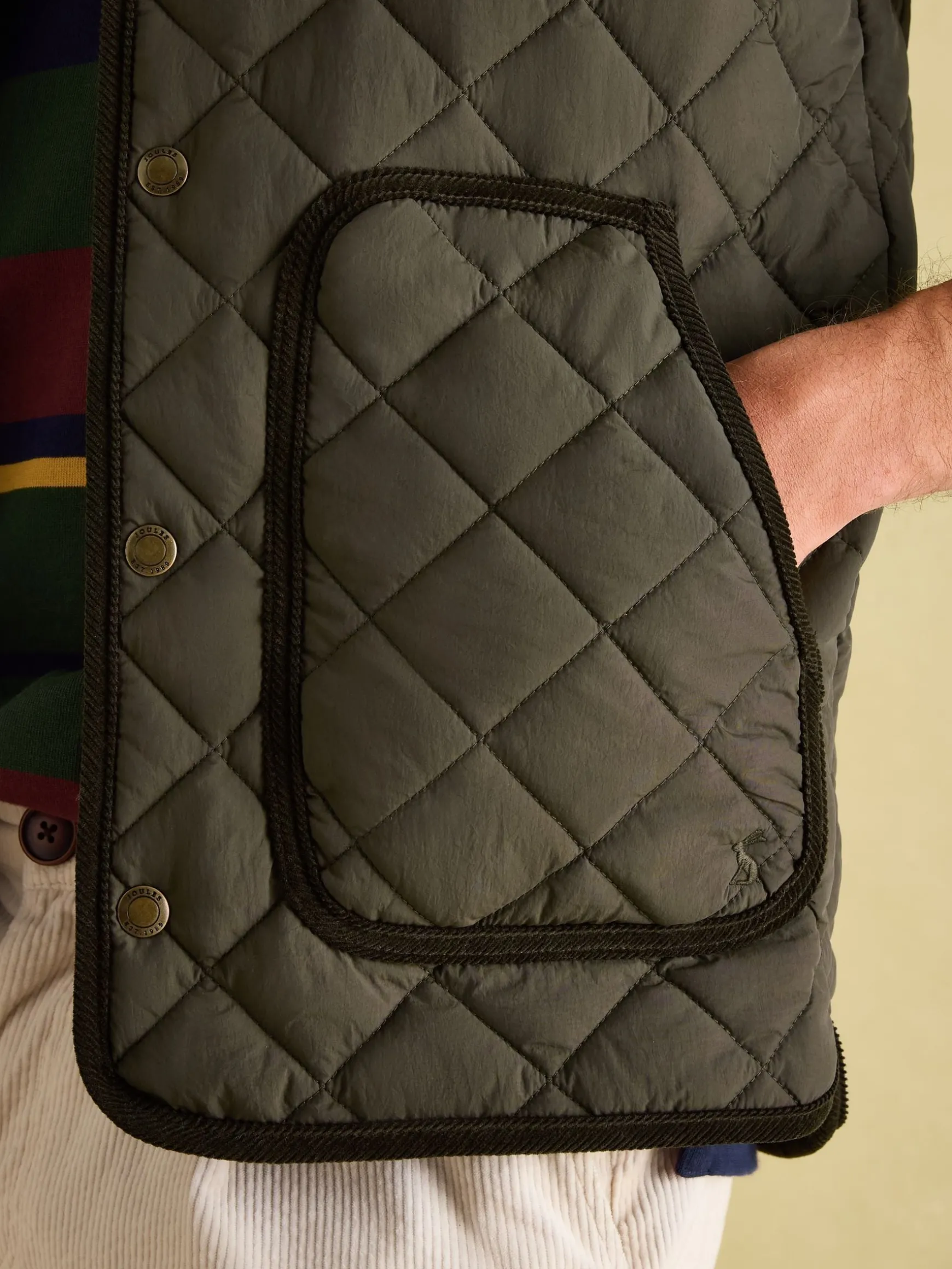 Gibson Green Quilted Lightweight Gilet