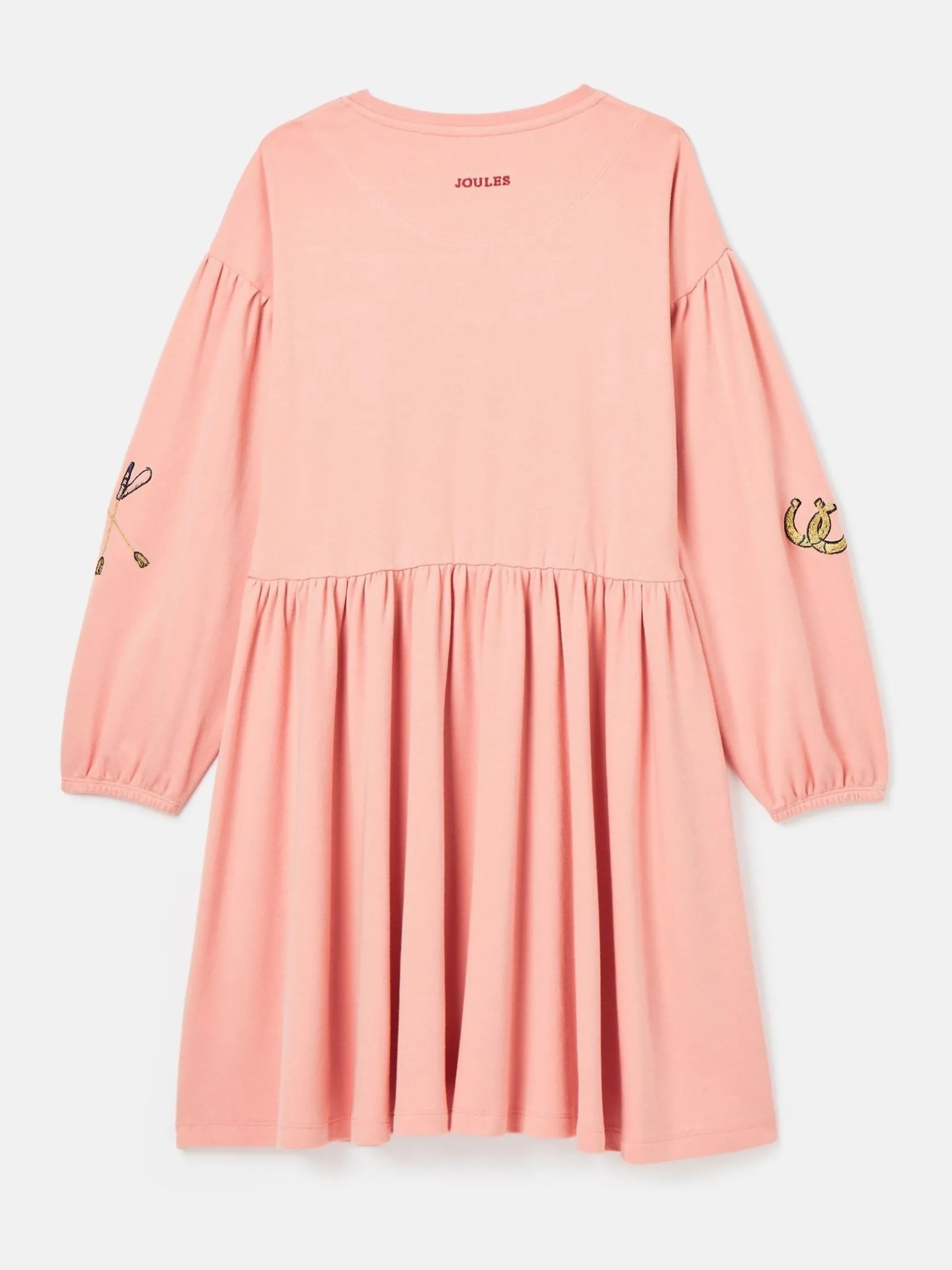Girls' Aubrey Pink Horse Jersey Dress