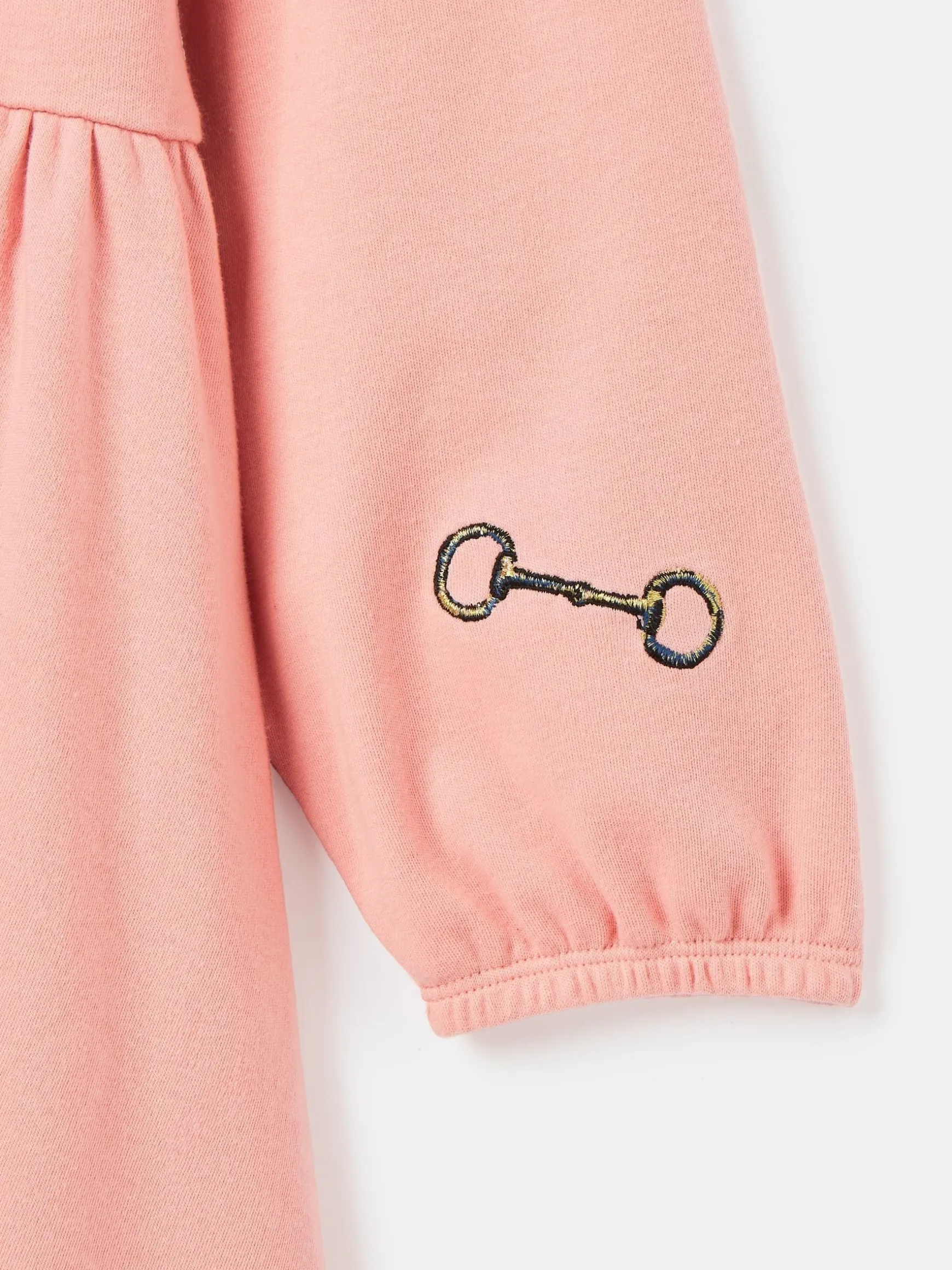 Girls' Aubrey Pink Horse Jersey Dress