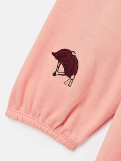 Girls' Aubrey Pink Horse Jersey Dress