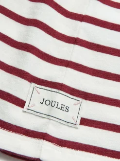 Girls' Ava Berry Red Stripe Artwork T-Shirt