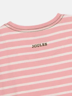 Girls' Ava Pink Stripe Artwork T-Shirt