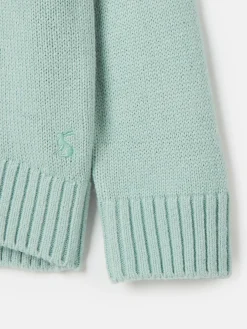 Girls' Cracking Blue Intarsia Artwork Jumper