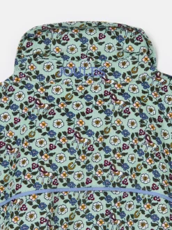 Girls' Elodie Blue Ditsy Print Corduroy Shirt Dress