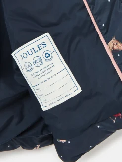 Girls' Emmeline Blue Print Showerproof Coat