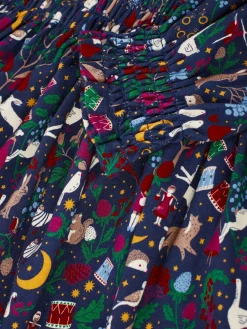 Girls' Gracie 12 Days of Christmas Printed Jersey Dress