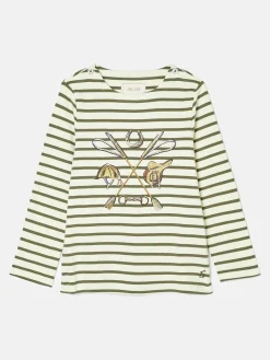 Girls' Harbour Khaki Green Long Sleeve Top