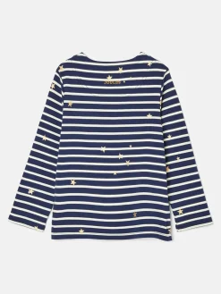 Girls' Harbour Navy Blue Long Sleeve Top