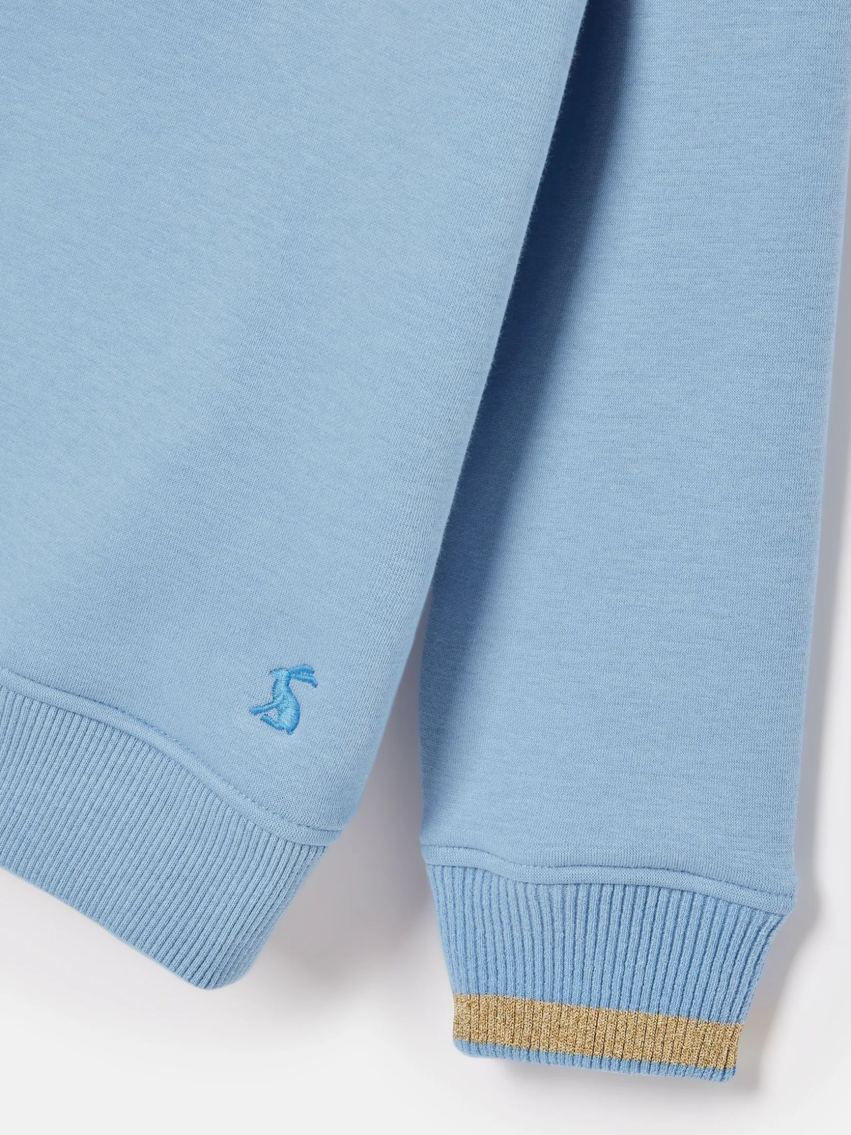 Girls' Mackenzie Blue Pegasus Embroidered Artwork Crew Neck Sweatshirt