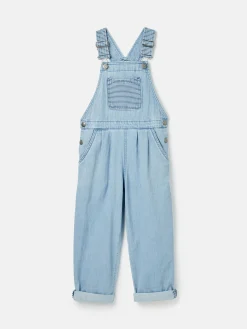 Girls' Madeline Blue Chambray Hotch Potch Dungarees