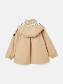 Girls' Meadow Stone Lightweight Waterproof Raincoat With Hood