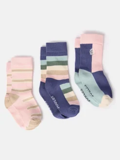 Girls' Neat Feet Multi 3 Pack Socks
