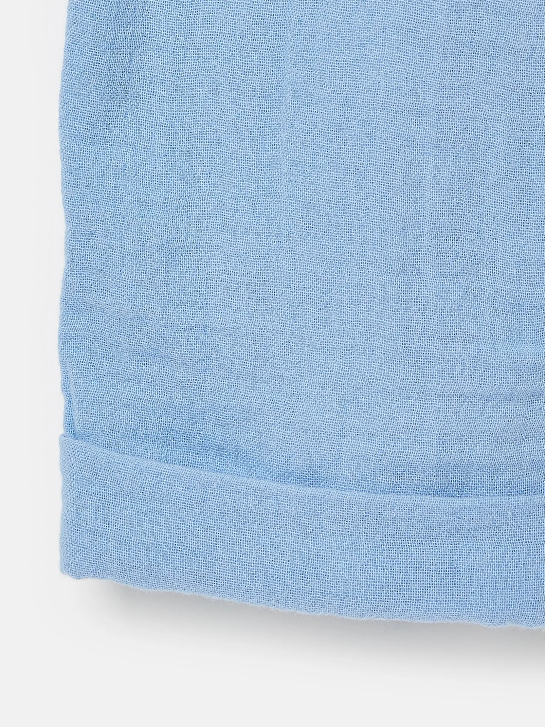 Girls' Playtime Blue Textured Woven Trousers