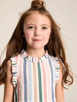 Girls' Poppie Multi Stripe Tiered Dress