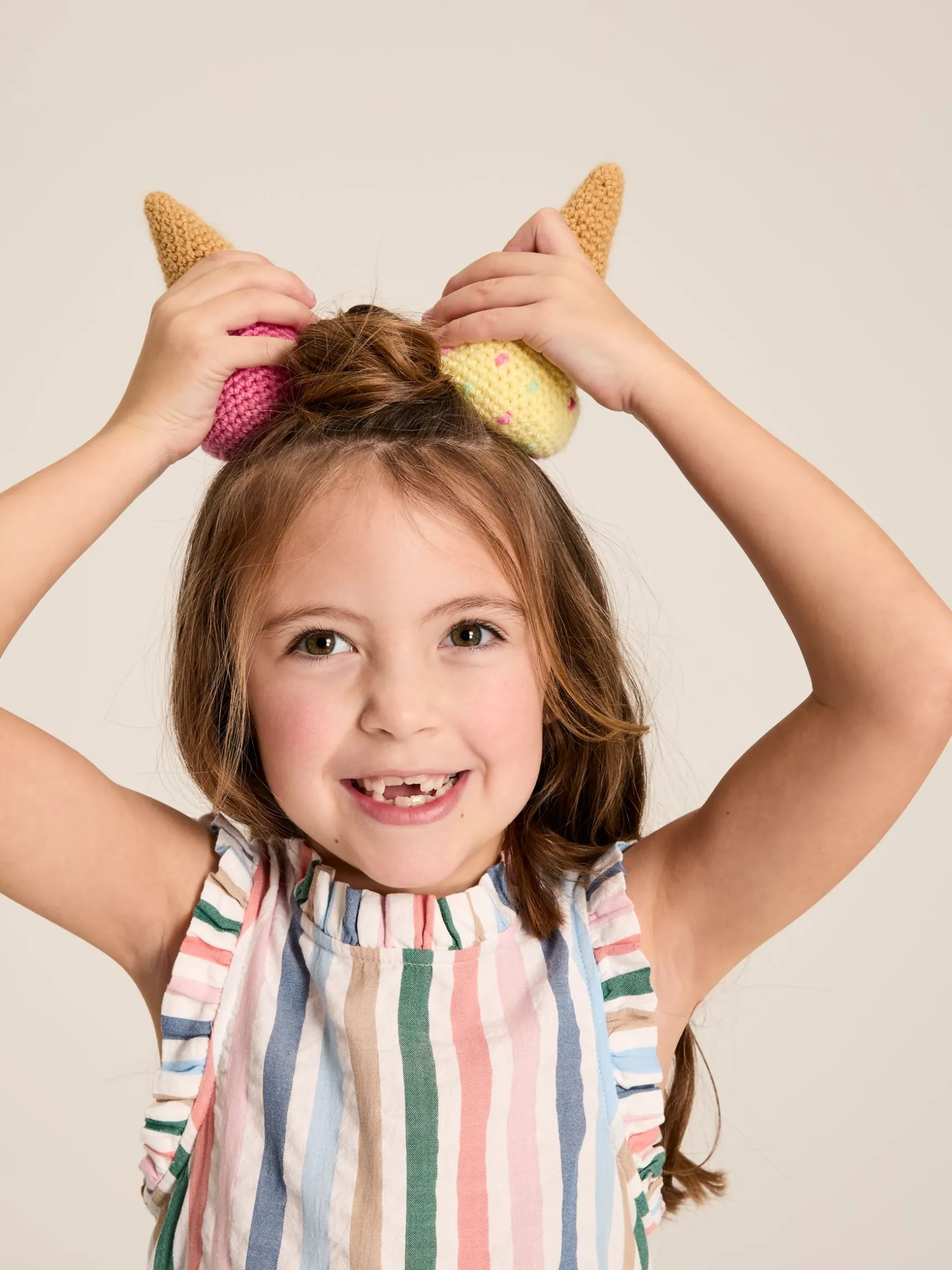 Girls' Poppie Multi Stripe Tiered Dress