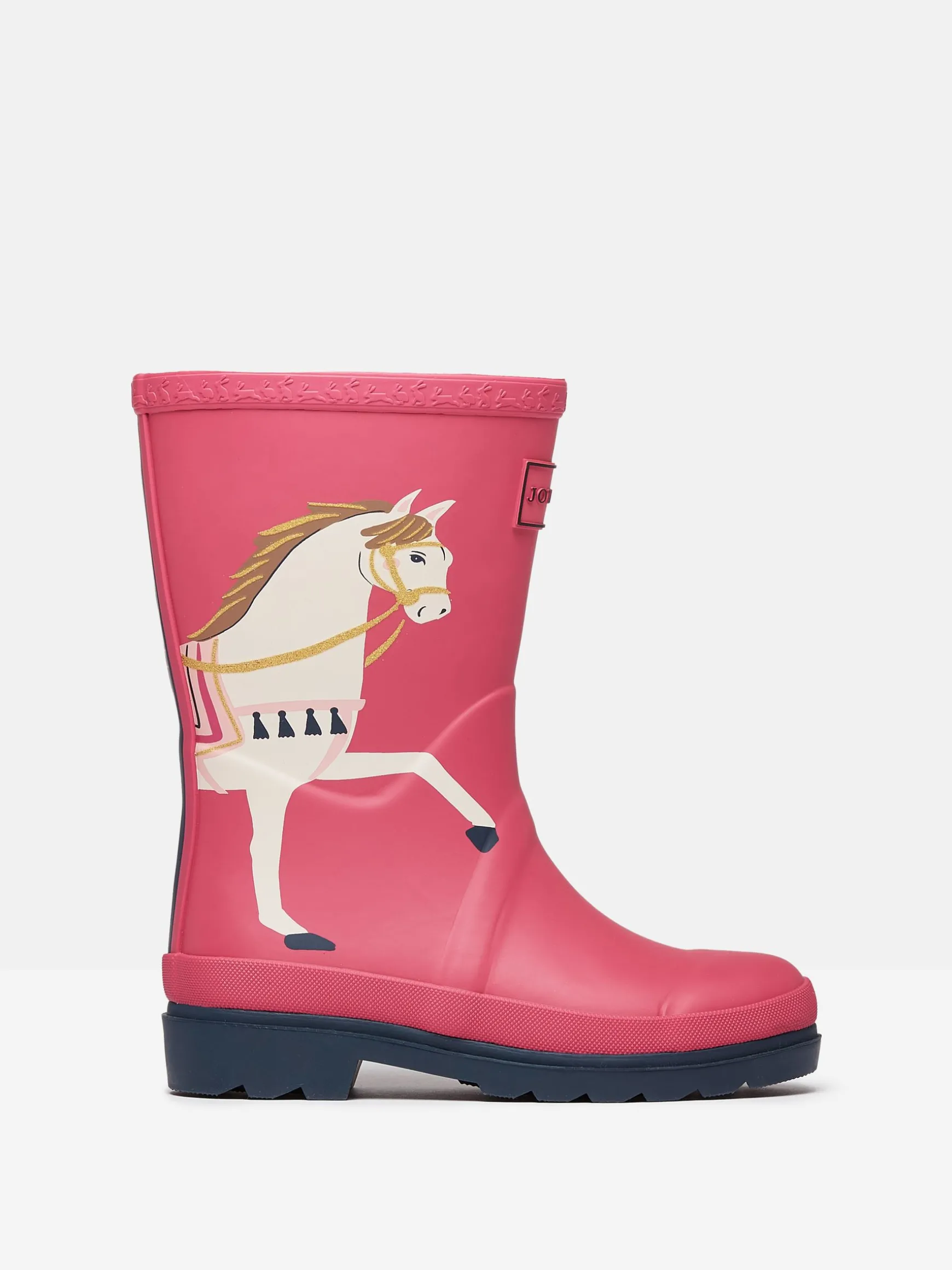 Girls' Splashwell Pink Horse Wellies