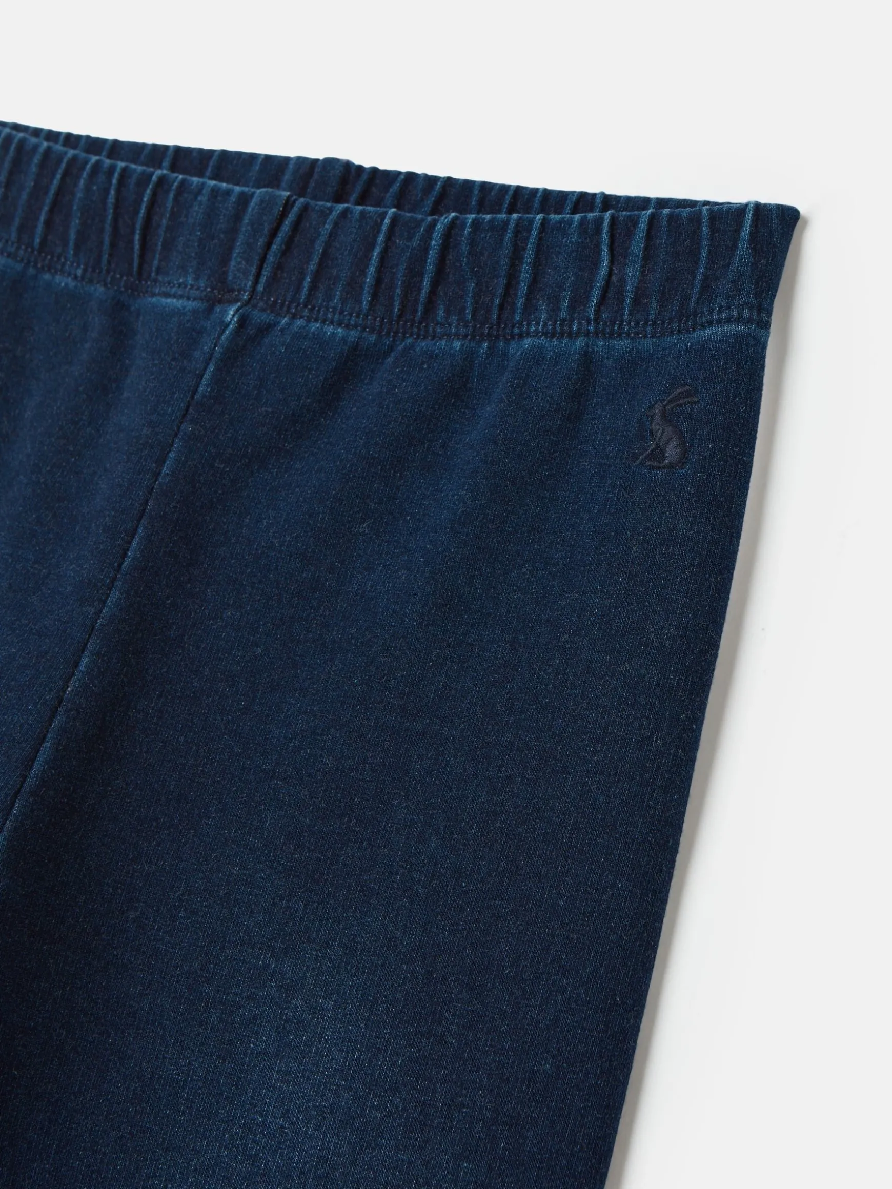 Girls' Trot Denim Dark Wash Jersey Denim Jodphur-Style Leggings