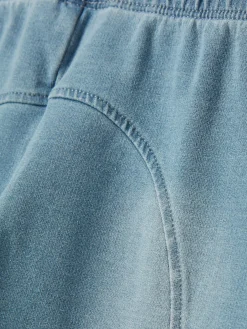 Girls' Trot Denim Light Wash Jersey Denim Jodphur-Style Leggings