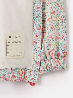 Girls' Windbreaker Multi Floral Waterproof Raincoat