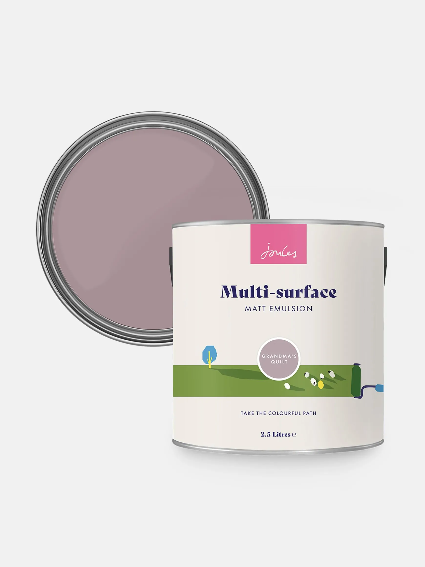 Grandma's Quilt Mauve Multi Surface Matt Emulsion