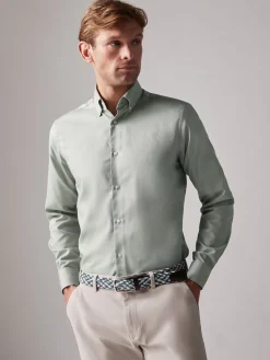 Green Slim Fit Shirt