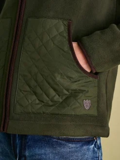 Greenfield Green Full Zip Fleece Jacket