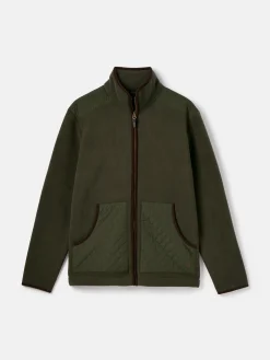 Greenfield Green Full Zip Fleece Jacket