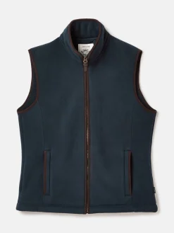 Greenfield Navy Blue Full Zip Fleece Gilet