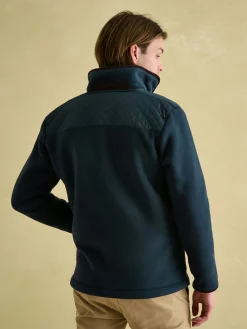 Greenfield Navy Blue Full Zip Fleece Jacket