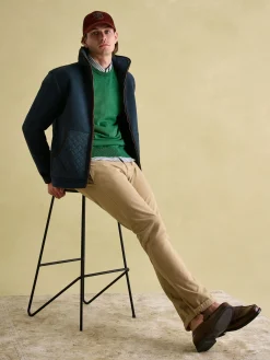 Greenfield Navy Blue Full Zip Fleece Jacket