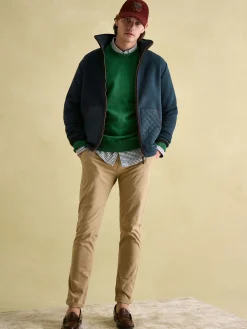 Greenfield Navy Blue Full Zip Fleece Jacket