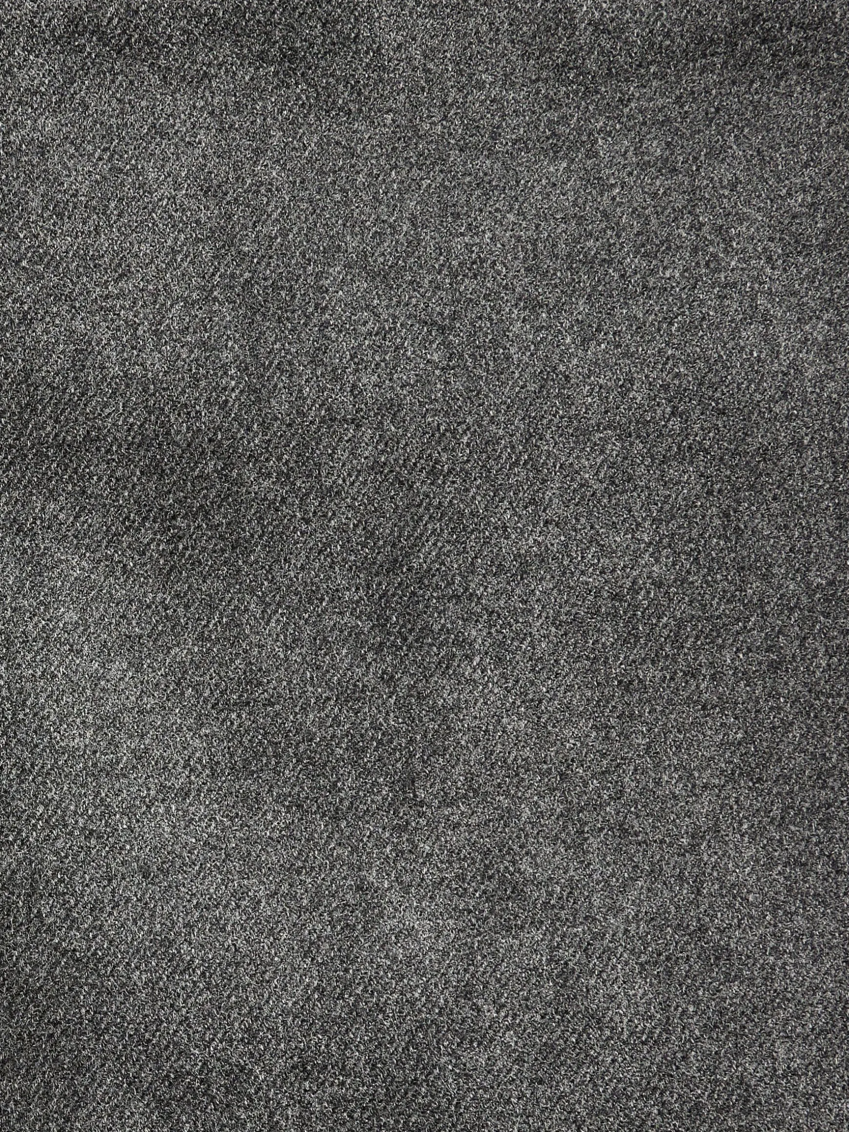 Grey Slim Fit Flannel Suit Trousers