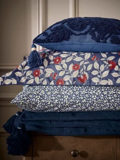 Grove Floral Blue 100% Cotton Bedding Set