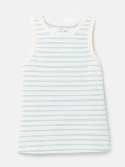 Harbour Cream & Blue Striped Jersey Vest
