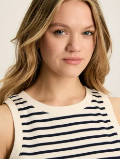 Harbour Cream & Navy Striped Jersey Vest
