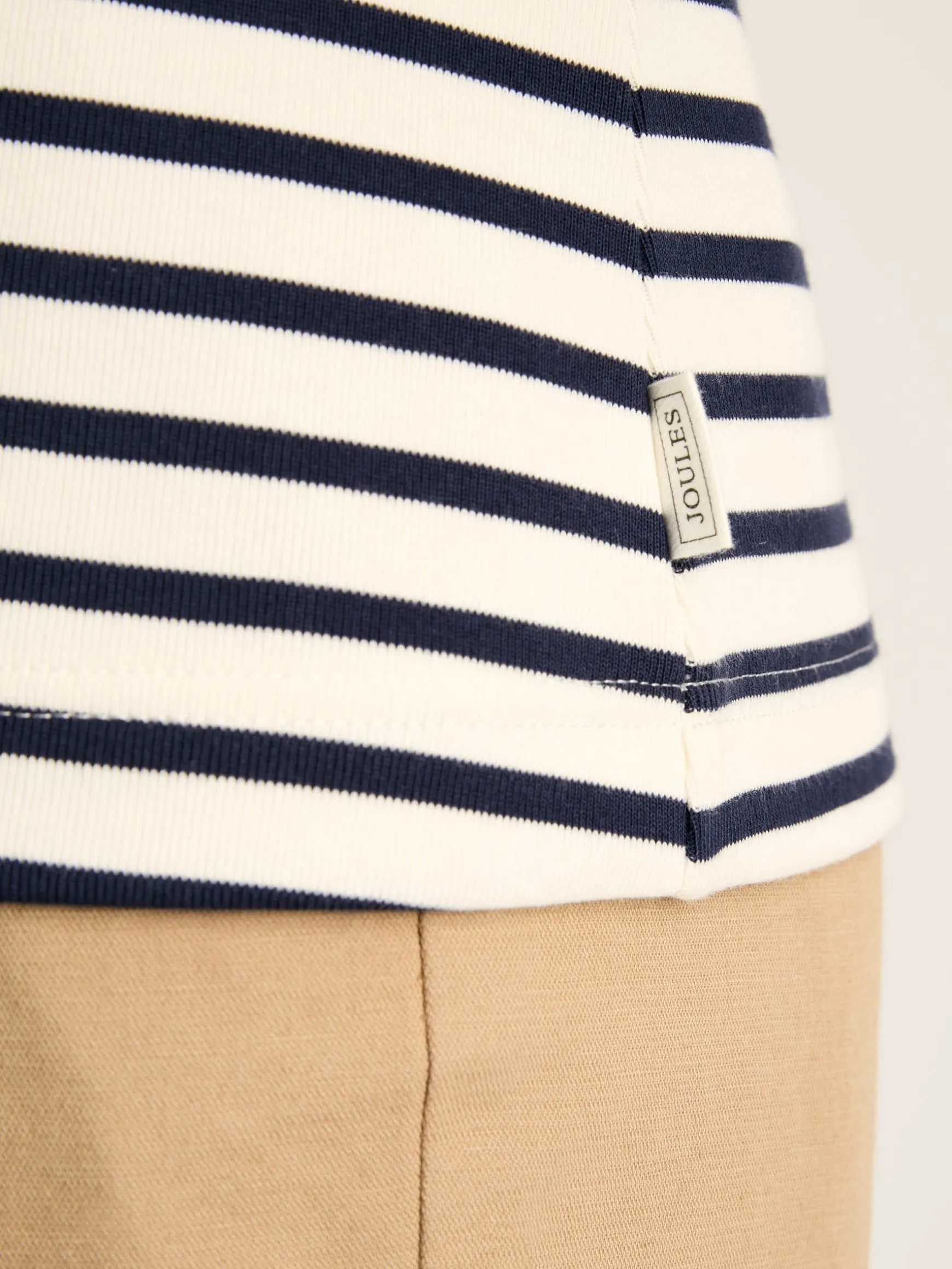 Harbour Cream & Navy Striped Jersey Vest