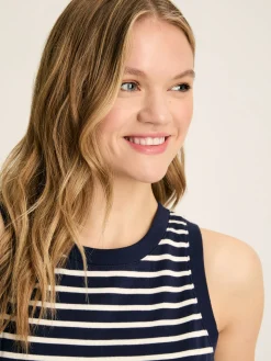 Harbour Navy & Cream Striped Jersey Vest
