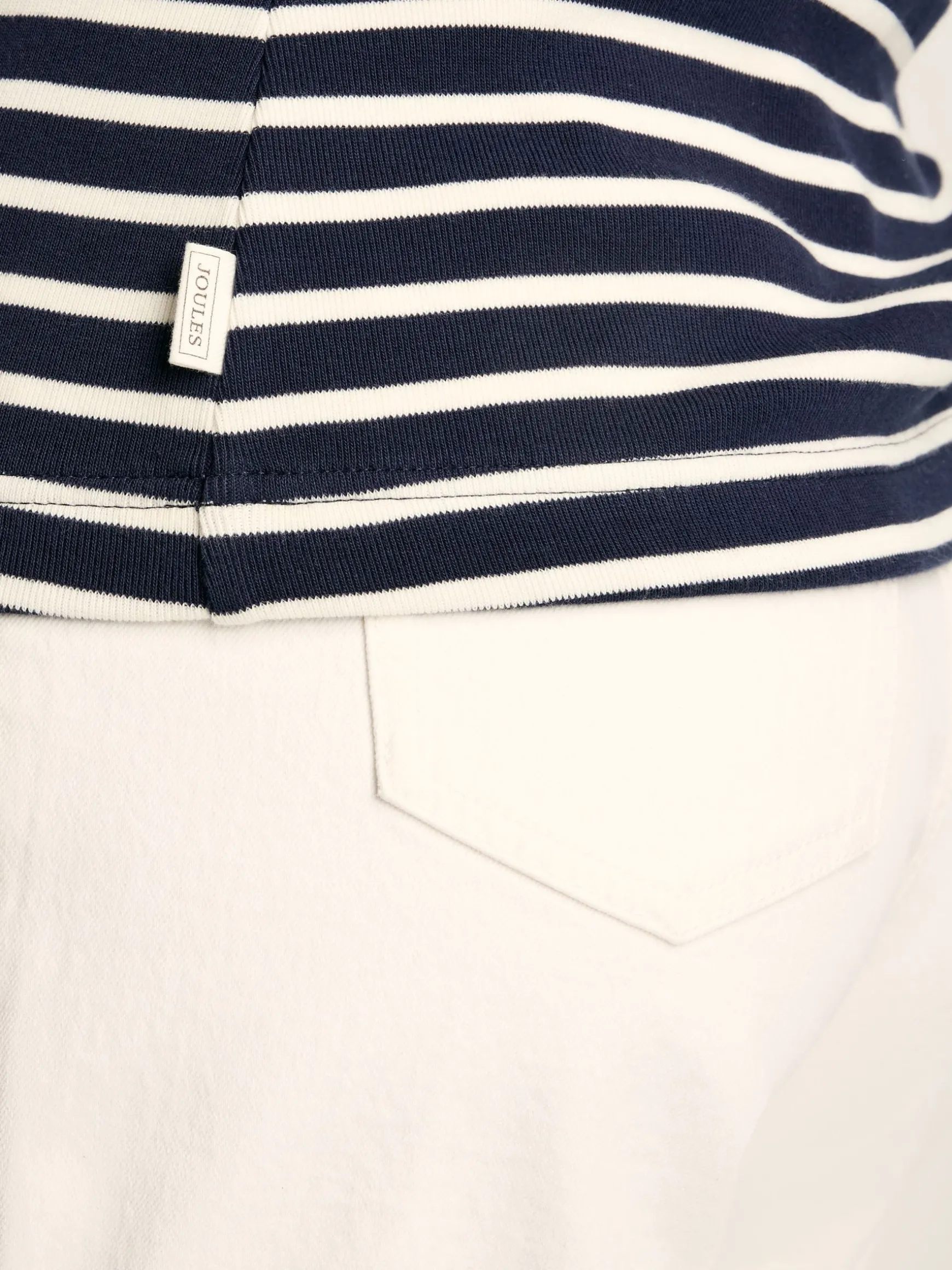 Harbour Navy & Cream Striped Jersey Vest