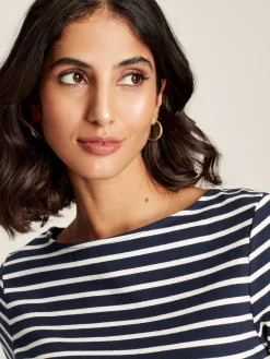 Harbour Navy Blue Long Sleeve Breton Top