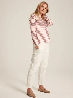 Harbour Pink Striped Long Sleeve Breton Top