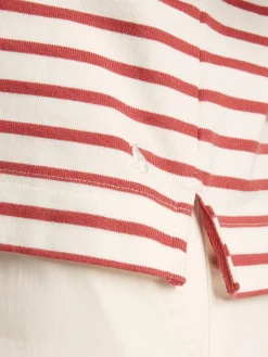 Harbour Pink Striped Long Sleeve Breton Top