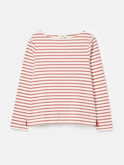 Harbour Pink Striped Long Sleeve Breton Top