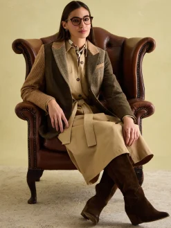 Harlow Multi Hotchpotch Tweed Blazer